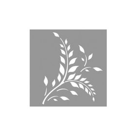 Artikel ST-809 Fern Stencil Tasarımı 30x30 cm Kanvas Tablo