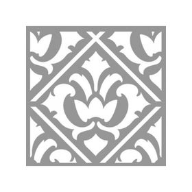 Artikel ST-810 Karo Olive Stencil Tasarımı 30x30 cm Kanvas Tablo