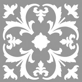 Artikel ST-811 Karo Orchid Stencil Tasarımı 30x30 cm Kanvas Tablo