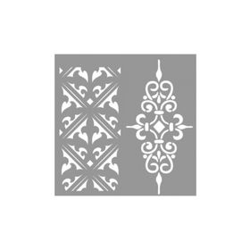 Artikel ST-813 Poppy Desen Stencil Tasarımı 30x30 cm Kanvas Tablo