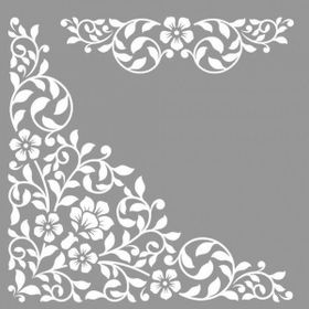 Artikel ST-814 Primrose Stencil Tasarımı 30x30 cm Kanvas Tablo
