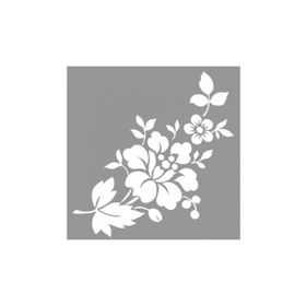 Artikel ST-817 Senna Desen Stencil Tasarımı 30x30 cm Kanvas Tablo