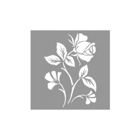 Artikel ST-818 Rose Desen Stencil Tasarımı 30x30 cm Kanvas Tablo