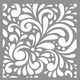 Artikel ST-826 Karo Willow Stencil Tasarımı 30x30 cm Kanvas Tablo