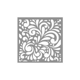 Artikel ST-826 Karo Willow Stencil Tasarımı 30x30 cm Kanvas Tablo