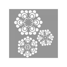 Artikel ST-830 Mandala Kartanesi Stencil Tasarımı 30x30 cm Kanvas Tablo