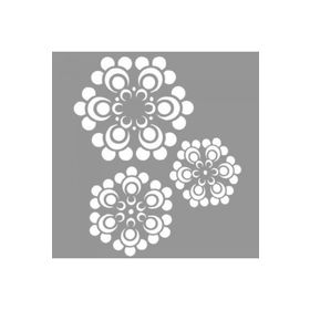 Artikel ST-830 Mandala Kartanesi Stencil Tasarımı 30x30 cm Kanvas Tablo