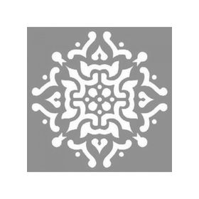 Artikel ST-841 Karo Amaryllis Stencil Tasarımı 30x30 cm Kanvas Tablo