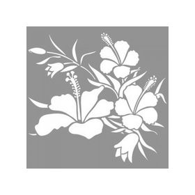 Artikel ST-852 Japon Gülü 3 Stencil Tasarımı 30x30 cm Kanvas Tablo