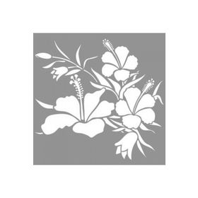Artikel ST-852 Japon Gülü 3 Stencil Tasarımı 30x30 cm Kanvas Tablo