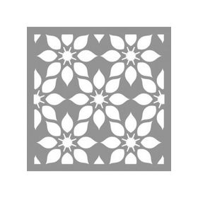 Artikel ST-854 Lily Desen Stencil Tasarımı 30x30 cm Kanvas Tablo