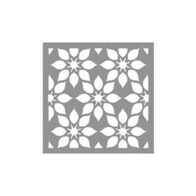 Artikel ST-854 Lily Desen Stencil Tasarımı 30x30 cm Kanvas Tablo