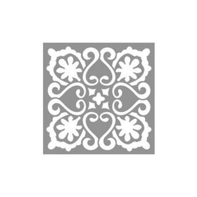 Artikel ST-856 Karo Mint Stencil Tasarımı 30x30 cm Kanvas Tablo
