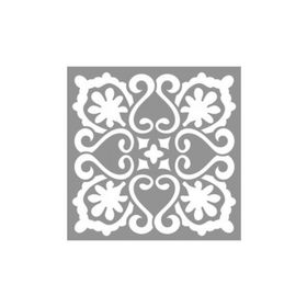 Artikel ST-856 Karo Mint Stencil Tasarımı 30x30 cm Kanvas Tablo