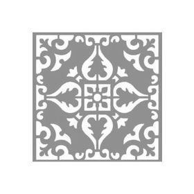 Artikel ST-858 Karo Moss Stencil Tasarımı 30x30 cm Kanvas Tablo