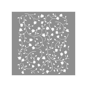 Artikel ST-860 Carnation Desen Stencil Tasarımı 30x30 cm Kanvas Tablo