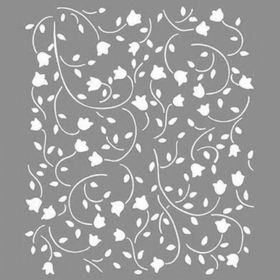 Artikel ST-860 Carnation Desen Stencil Tasarımı 30x30 cm Kanvas Tablo