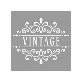 Artikel ST-861 Vintage Floral Desen Stencil Tasarımı 30x30 cm Kanvas Tablo