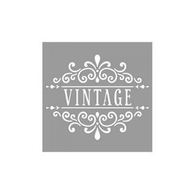 Artikel ST-861 Vintage Floral Desen Stencil Tasarımı 30x30 cm Kanvas Tablo