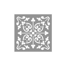 Artikel ST-862 Karo Rosemary Stencil Tasarımı 30x30 cm Kanvas Tablo