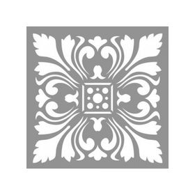 Artikel ST-863 Karo Tulip Stencil Tasarımı 30x30 cm Kanvas Tablo