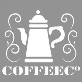 Artikel ST-864 Coffee 3 Stencil Tasarımı 30x30 cm Kanvas Tablo