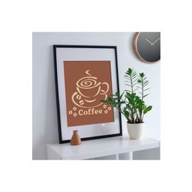 Artikel ST-865 Coffee 4 Stencil Tasarımı 30x30 cm Kanvas Tablo