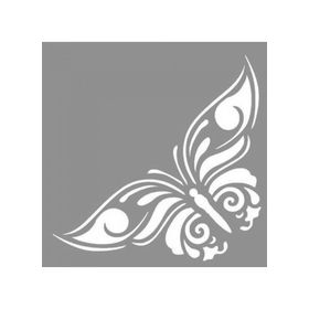 Artikel ST-867 Tribal Kelebek 5 Stencil Tasarımı 30x30 cm Kanvas Tablo