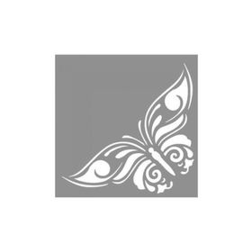 Artikel ST-867 Tribal Kelebek 5 Stencil Tasarımı 30x30 cm Kanvas Tablo
