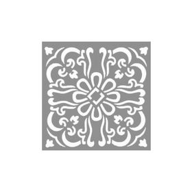 Artikel ST-868 Karo Oak Stencil Tasarımı 30x30 cm Kanvas Tablo
