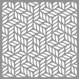 Artikel ST-872 Halat Deseni Stencil Tasarımı 30x30 cm Kanvas Tablo