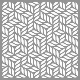 Artikel ST-872 Halat Deseni Stencil Tasarımı 30x30 cm Kanvas Tablo