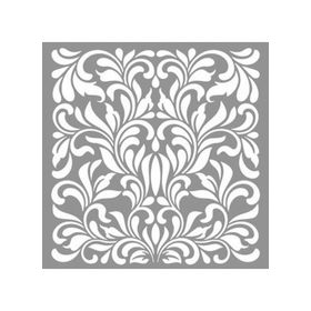 Artikel ST-874 Damask Pansy Stencil Tasarımı 30x30 cm Kanvas Tablo
