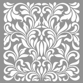 Artikel ST-874 Damask Pansy Stencil Tasarımı 30x30 cm Kanvas Tablo