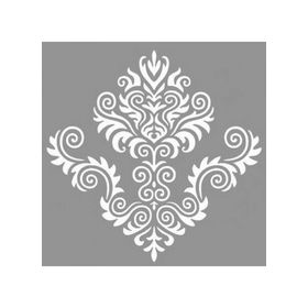 Artikel ST-878 Tribal Damask Stencil Tasarımı 30x30 cm Kanvas Tablo