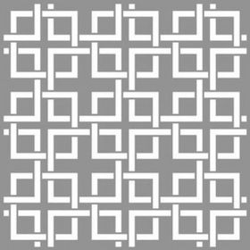 Artikel ST-881 Karo Kyoto Stencil Tasarımı 30x30 cm Kanvas Tablo