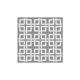 Artikel ST-881 Karo Kyoto Stencil Tasarımı 30x30 cm Kanvas Tablo