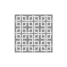 Artikel ST-881 Karo Kyoto Stencil Tasarımı 30x30 cm Kanvas Tablo