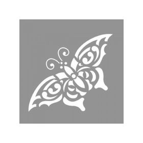 Artikel ST-884 Tribal Kelebek 7 Stencil Tasarımı 30x30 cm Kanvas Tablo