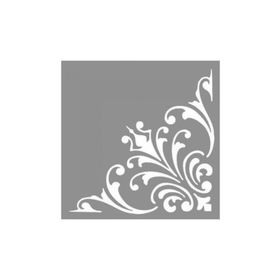 Artikel ST-886 Karo Deborah Stencil Tasarımı 30x30 cm Kanvas Tablo
