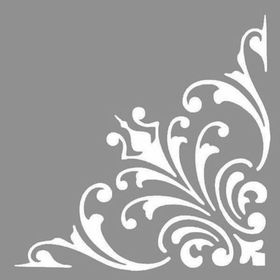 Artikel ST-886 Karo Deborah Stencil Tasarımı 30x30 cm Kanvas Tablo