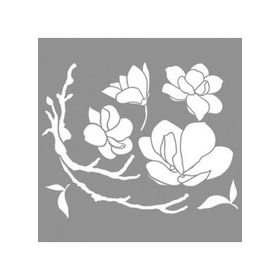 Artikel ST-889 Bloom Branch Stencil Tasarımı 30x30 cm Kanvas Tablo