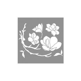 Artikel ST-889 Bloom Branch Stencil Tasarımı 30x30 cm Kanvas Tablo