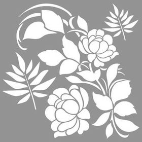 Artikel ST-892 Karen Stencil Tasarımı 30x30 cm Kanvas Tablo