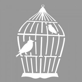 Artikel ST-901 Kafes 4 Stencil Tasarımı 30x30 cm Kanvas Tablo