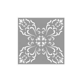 Artikel ST-905 Karo Kathleen Stencil Tasarımı 30x30 cm Kanvas Tablo