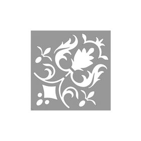 Artikel ST-910 Damask Diane Stencil Tasarımı 30x30 cm Kanvas Tablo