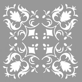 Artikel ST-911 Karo Brenda Stencil Tasarımı 30x30 cm Kanvas Tablo