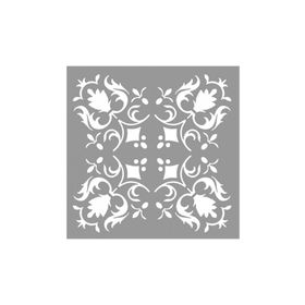 Artikel ST-911 Karo Brenda Stencil Tasarımı 30x30 cm Kanvas Tablo