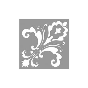 Artikel ST-916 Damask Cheryl Stencil Tasarımı 30x30 cm Kanvas Tablo